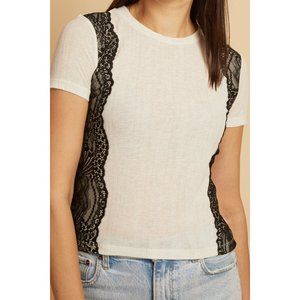 🍋3 for $20🍋 ZARA Comfy T-Shirt with Black Lace Detail Size S